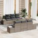 Prolenta Maison Exclusive - Ensemble de canapé de jardin avec coussin 7 pcs Gris polyrotin