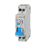 Ixtrima Stroomonderbreker 1P+N 25A 30mA 220V-4.5kA RCBO 1 module DIN C25