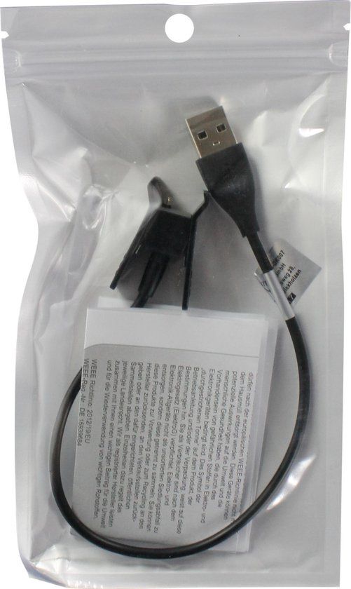 OTB Fitbit Alta USB Oplaadkabel Adapter Zwart