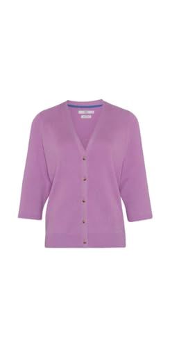 BRAX Dames Style Alice Fine Rib Gebreide Jas - Rasberry - Maat 40