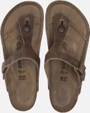 Birkenstock Gizeh slippers bruin