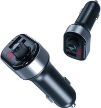 XO Design Modulateur FM Bluetooth BCC10, 2 x USB-A