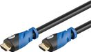 Goobay 72319 câble HDMI 3 m HDMI Type A (Standard) Noir, Bleu