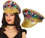 Fiestas Guirca Kapiteinshoed met kleurrijke juwelen voor dames, multicolor, one size