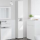 vidaXL Armoire de salle de bain blanc 30,5 x 30 x 195 cm bois traité