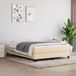 Maison Exclusive - Boxspringbed avec matelas, couleur crème, 140x190 cm, rembourré