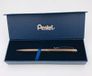 Pentel BL2007 EnerGel Gel roller, hoogwaardig, intrekbaar, 0,7 mm punt, metalen behuizing, mat, bruin, geschenkdoos