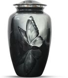 XXL Hemelwinkel XXL As Urn - 3.5 Liter - Crematie Urn - Black Butterfly