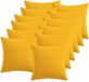 vidaXL - Kussensloop - 12 stuks - HEERLEN - Licht Geel - 45 x 45 cm - Katoensatijn