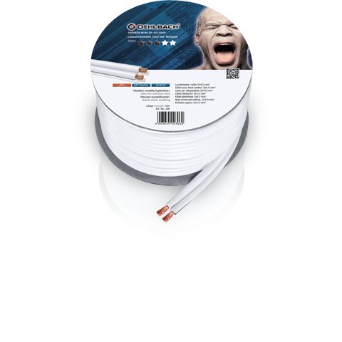 Oehlbach SP-40 Audio Kabel - 10m - Wit