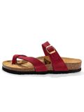 Bayton Teenslipper 'DIANE' goud / bordeaux