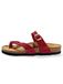 Bayton Teenslipper 'DIANE' goud / bordeaux