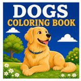 Dogs Coloring Book: Cute and Funny Coloring Pages for Kids, Teens, and Adults