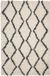 Safavieh Kenya KNY250 Vloerkleed - Wol - Zwart & Ivoor - 160 x 229 cm
