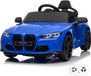 Vrooomy BMW M4 Competition Elektrische Kinderauto 12V Blauw