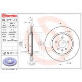 BREMBO Disque de frein 09.C711.11