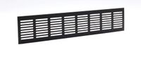 Nedco BV (e) Plintrooster 400 x 80 mm aluminium zwart gecoat