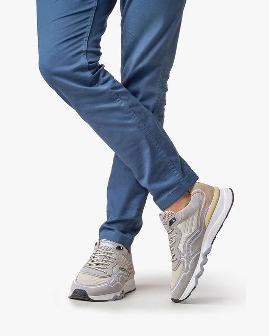 Floris van Bommel De Zager Grijs Suède Heren Sneakers