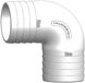 Trudesign Nylon Elleboogconnector 50 Mm Zilver