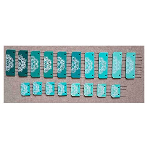 KnitPro Knit Pro The Mindful Collection Knit Blockers, Blauwgroen, 20 stuks Mandala Blockers
