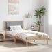 vidaXL Bedframe Lichtgrijs 90 x 200 cm Massief Grenenhout