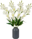 Mica Decorations Kunstbloem Campanula Floral - 3 stuks - H71 cm - Wit