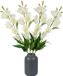 Mica Decorations Kunstbloem Campanula Floral - 3 stuks - H71 cm - Wit