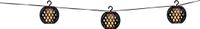 Grundig Lichtsnoer op Zonneenergie - Tuinverlichting 8 LED Lampionnen - Zwart