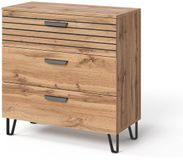 Vicco Amber Ladekast – 80 x 82 cm met 3 laden Eiken Wotan