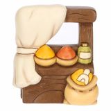 THUN - Kruidenbank van keramiek, 5,4 x 4,3 cm, hoogte 7,9 cm, collectie kribbe Classico