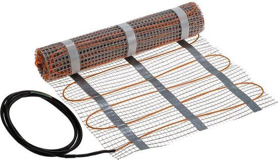 Haceka Fuego elektrische vloerverwarming 1 m2 - Grijs/Oranje