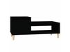 Maison Exclusive - Table basse, noir, 100x50x45 cm, panneau de particules