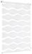 Stores enrouleurs double couche, modèle "Waves", fixation sans perçage - 95 x 210 cm - Blanc