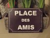 Antic Line Metalowa tabliczka 21x15 cm Place des Amis