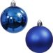 Othmar Decorations Kerstballen - 18x stuks - 6 cm - blauw - kunststof - mat/glans - onbreekbaar