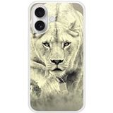 Lionne Verstevigd hoesje met sublimatie bedrukking, compatibel met Apple iPhone 16