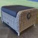 AVH Outdoor Tuinmeubelen Toscane voetenbank 60x74x47 cm grijs