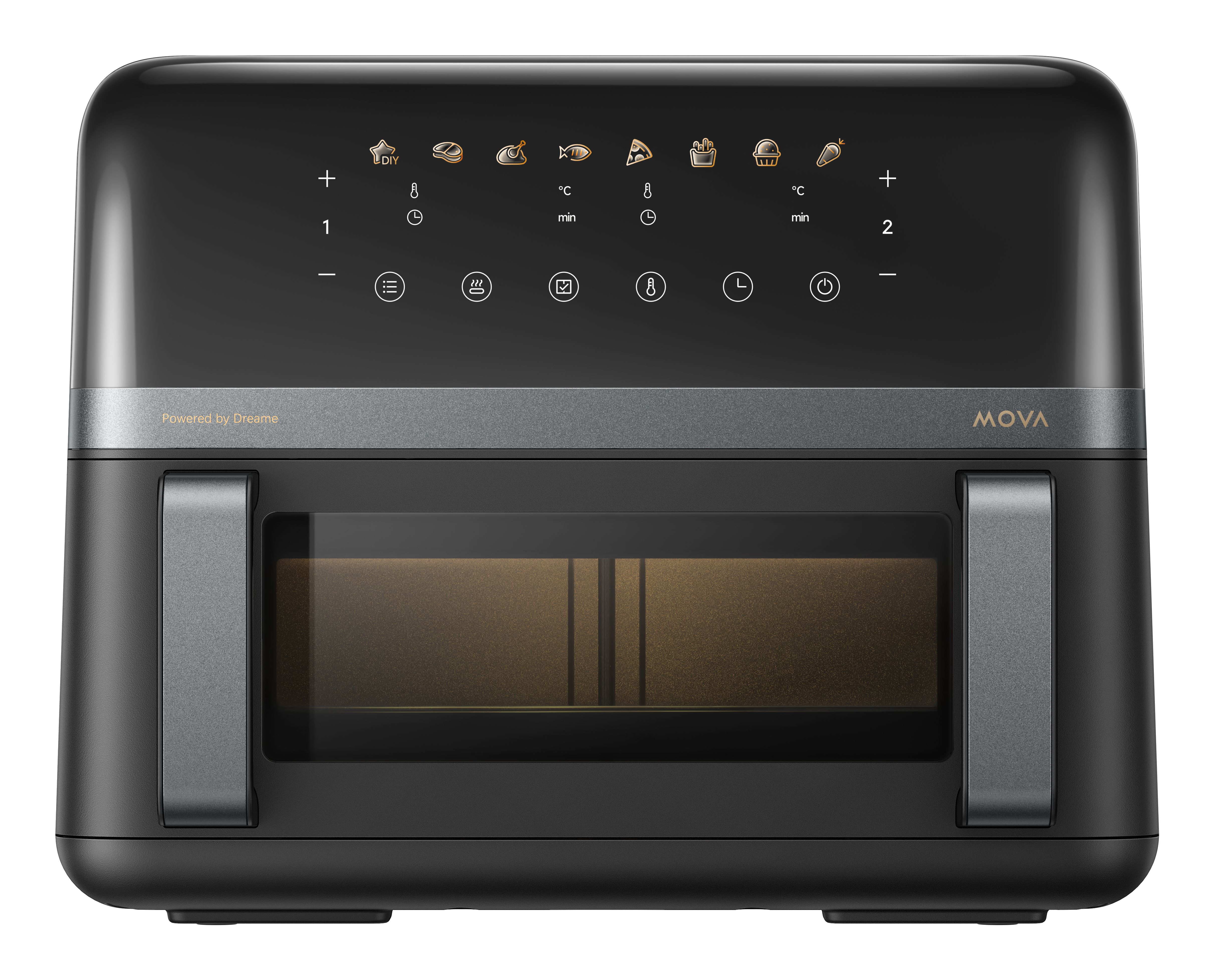 MOVA FD20 PRO Dubbel 9 l Vrijstaand 2700 W Heteluchtfriteuse Zwart