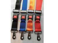 GIMA - Set van 4 veiligheidsriemen met haak van polyester in 4 verschillende kleuren, 33847
