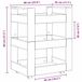 vidaXL Keuken Trolley Zwart Eiken 60 x 45 x 80 cm