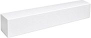 Bellatio Design Piepschuim vormen - baksteen - 1x - 60 x 10 x 10 cm - styropor hobby / DIY vorm - basis knutselfiguren