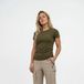 Poederbaas Outdoor T-shirt Merinowol Dames - SOLX - Olive Green - Maat XS