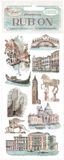 Stamperia - Venice City of Art Rub-On 4x8,5 Inch Monuments