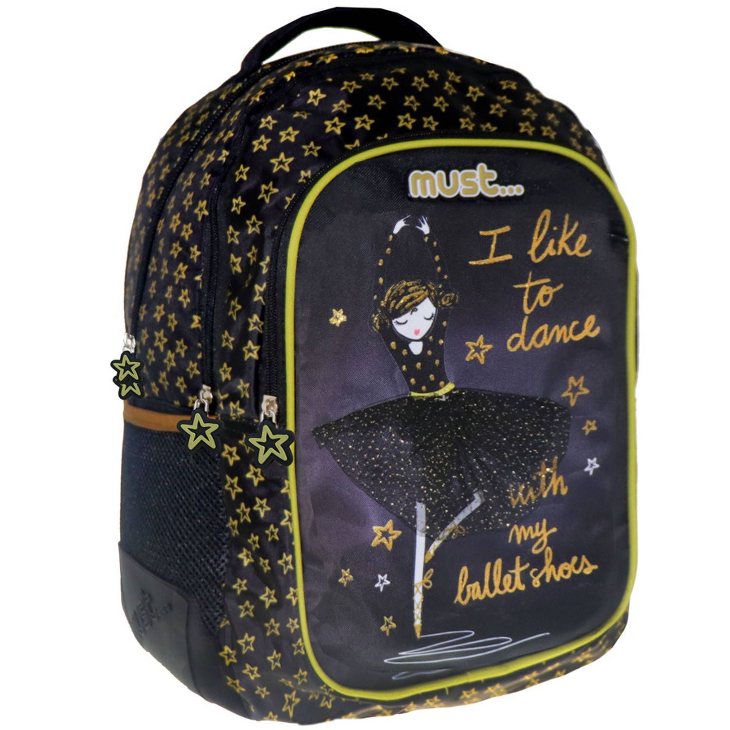 Simbashop Ballerina Rugzak - Zwart - 43 x 32 x 18 cm - Polyester