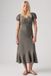 Levi's Lira robe midi à manches courtes - Femme - S - Marron / Adelaide Plaid Fallen Rock