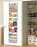 VEVOR Pantry Organizer Muurbevestigde 10-Laags Kruidenrekken Witte Keuken