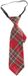 Widmann Verkleed stropdas - rood - geruit - 30 cm - polyester - volwassenen