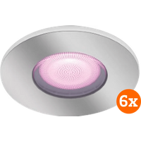 Philips Hue Xamento Badkamer Inbouwspot - 6-Pack - Chroom - Rond