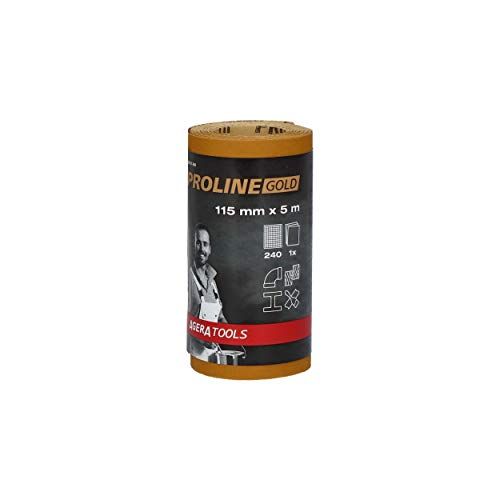 Agera Tools Proline Sanding Roll Mini - 115 mm x 5 m - P240 - Yellow/Gold