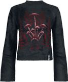 Killstar Withered Garden - Grave Bloom Sweater Sweatshirts zwart-lila